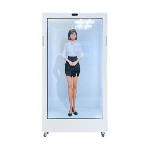 FCC Transparent LCD Advertising Interactive Translucent Lcd Box