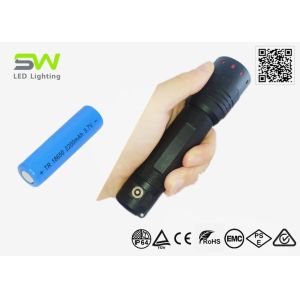 Adjustable Focus USB Rechargeable Pocket Flashlight 18650 Lithium Battery