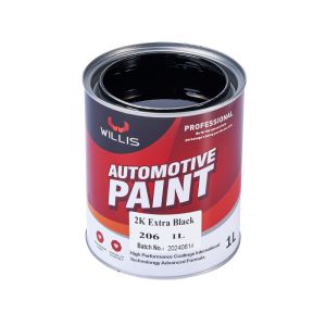 Vehicle Touch Up Orange Red Green 2K Solid Paint 2K Extra Black Acrylic Paint