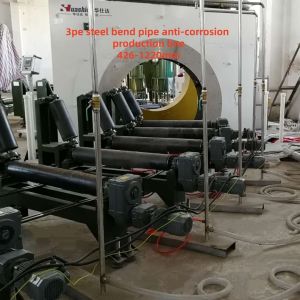 China Durable 3-Layer Polyethylene Coating Equipment with CNC Adjustment and Frequency Control for Fluid Transmission Pipeline Bends on sale