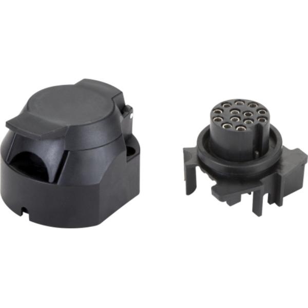 12v 13 Pole Plastic trailer hitch electrical plug Heavy duty with Spring Wire