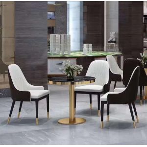 0.6CBM Nordic Dining Chair 4 Seater Scandinavian Dining Room Table And Chairs