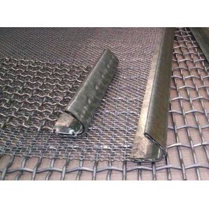 High Tensile 65mn Woven Steel Mesh Panels , Vibrating Screen Mesh For Crusher