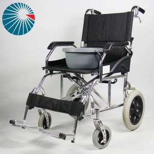 Easy Portability Aluminium Folding Wheelchair For Elderly Traval