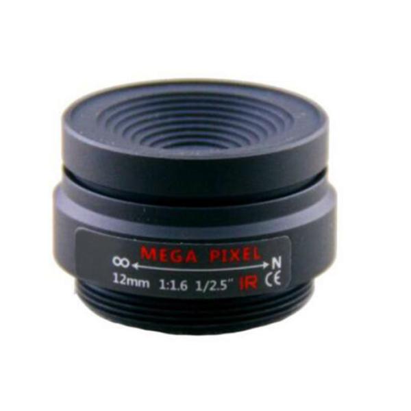 Quality 1/2.5" 12mm F1.6 3Megapixel CS mount fixed focal lens for MT9P006/OV2715/IMX290/IMX229/OV5658 wholesale