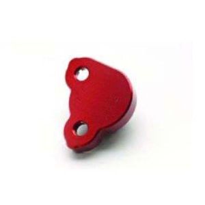 Cheap cnc machining process aluminum cylinder cap with red anodized finish for sale