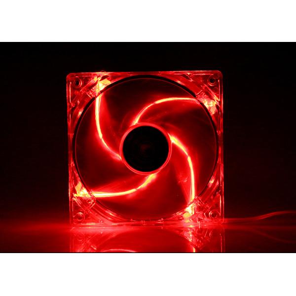 Quality 8025 DC 3pin red LED fan 120mm 12v 80*80*25mm wholesale