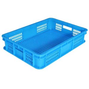 Harvesting Fruits Plastic Mesh Crate Customized Without Iron Handle