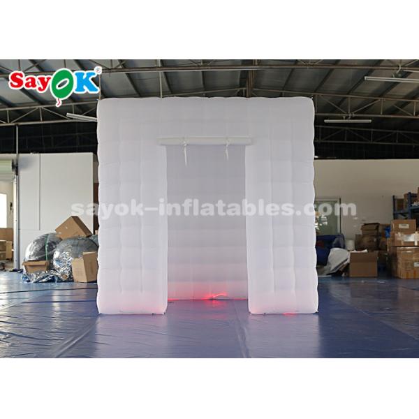 Event Booth Displays Unique Inflatable Photo Booth With 17 Colors LED Changing