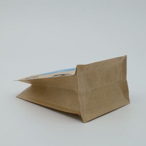 Recyclable And Compostable Eight Sided Sealing Kraft Paper Bags For Tea
