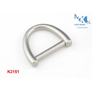 Pearl Color D Ring Buckle 19mm Size Zinc Alloy Bridge Shape OEM Or ODM Accepted