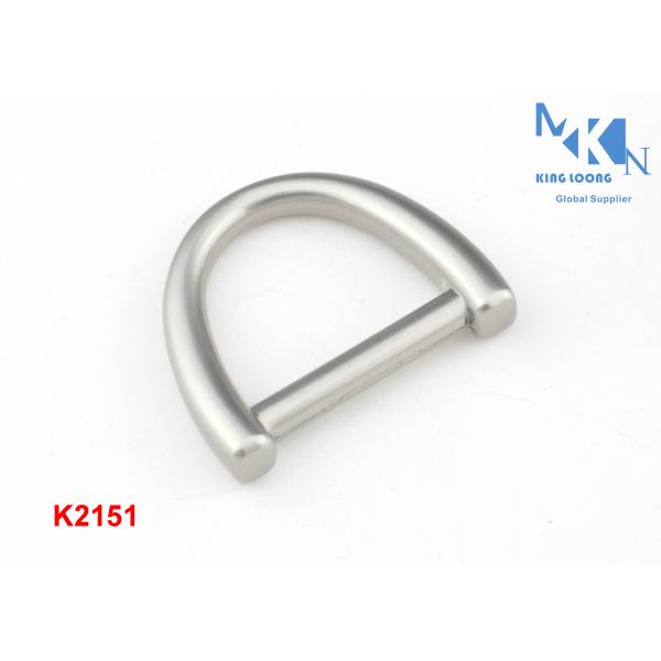 Quality Pearl Color D Ring Buckle 19mm Size Zinc Alloy Bridge Shape OEM Or ODM Accepted wholesale