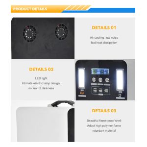 Solar generator 1000W 220V 110V Lithium battery solar portable power bank