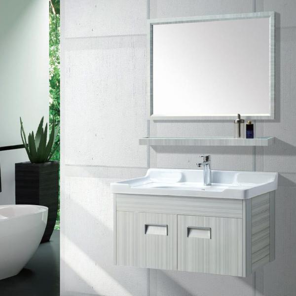 Quality Modern Alunimun Bathroom Vanity/ all aluminum bathroom cabinet/Mirror Cabinet /DB-8154A  800X450mm wholesale