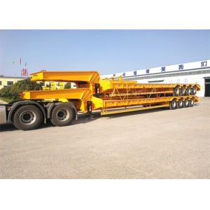 China Road Roller 80 Tons Steel Q345 Low Bed Semi Trailer on sale