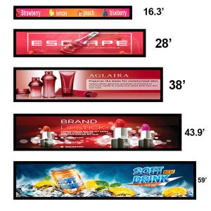 Supermarket Shelf Wall Mounted 38" Bar Type LCD Display
