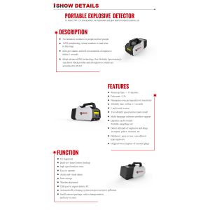 Bomb Checking System Security Check Machine With 5 Inch Display , Size