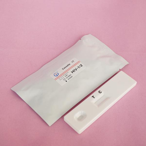 Quality ISO13485 Serum HIV 1+2 Rapid Test Immunochromatographic Card Test wholesale
