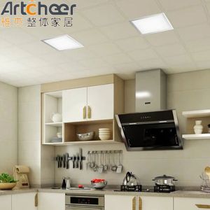 Drawer Slide Kitchen Cabinet with Adjustable Island in Black and White Sunmica