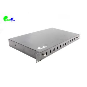 12 Ports SC / LC Optical Fiber Odf Panel Unloaded Patch Panel Easy Operation