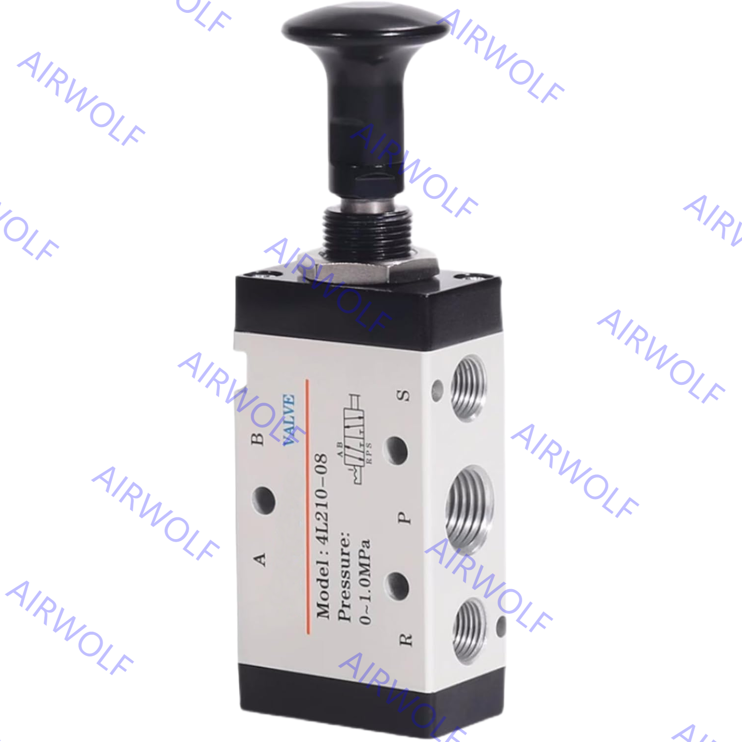 AIRTAC 4L Series 5/2 way Manual Control Direct Acting Push-pull Valves 1/8" 1/4"