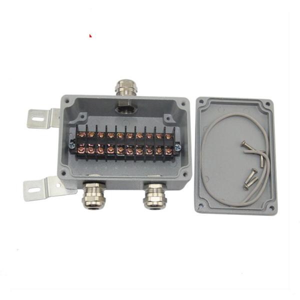 3 Ways IP65 Waterproof Aluminum Distribution Junction Box with Terminal Blocks
