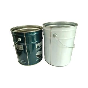 Custom Colored Durable Metal Paint Bucket With Lid Tight Lids 0.38mm