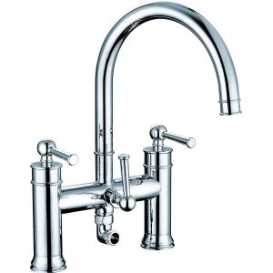Chrome Finish Bath Shower Mixer with Ceramic Valve and 3-Year Warranty for 0.5-3.0 Bar Pressure