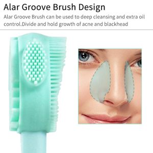 Skin Friendly Silicone Face Scrub Brush With PP Handle
