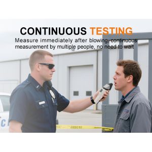 AT7000 Rapid Screen Breathalyzer Quick Fuel Cell Sensor with LCD Screen Pre