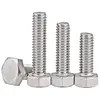 SS304 SS316 DIN933 M6 M8 M10 M12 Full Thread Hex Bolt With Nuts And Washers