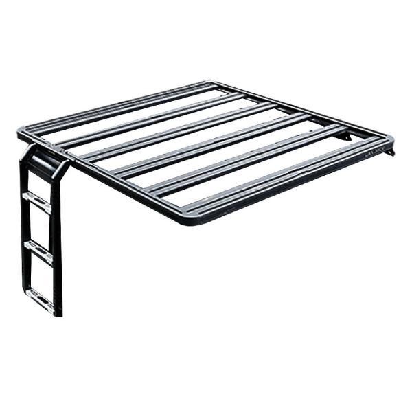 Quality Black Powder Coating Rust-Resistance Aluminum Roof Rack Platform for Jeep Wrangler JK wholesale