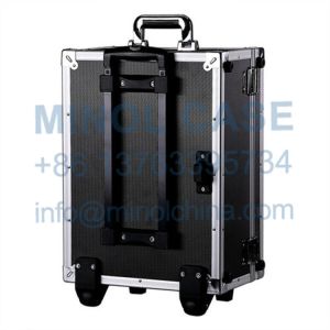 Aluminum Rolling Trolley Case Big Flight Case Organiser Storage Box With Wheels
