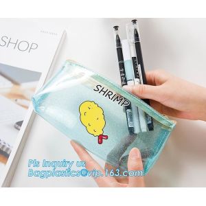 promotion zipper pencil bag, Waterproof and shockpfoof Triangular pencil bag