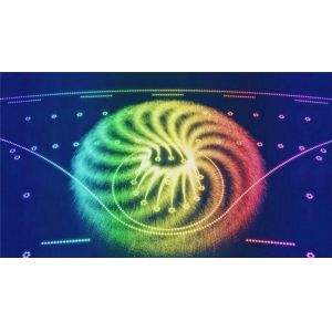 Music Control Floating Fountain Water Swing 3D Jet Fountain