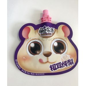 Spout Stand Up Bag With Up To 10 Colors And Excellent Moisture Barrier For Liquid And Puree Packaging