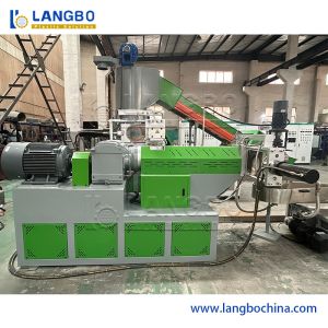 China Recycle PP PE PVC Resin Pellet Graulator Granulating Extruder Making Machine on sale