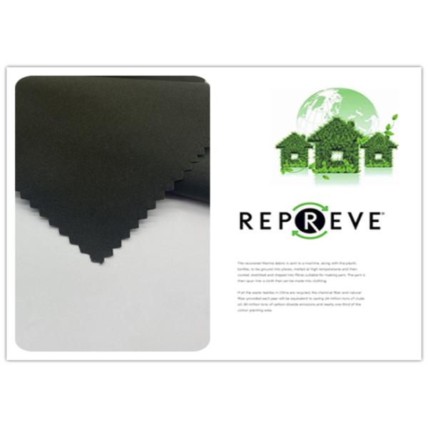 50D 100% Recycled Plastic Bottle Fabric T800 Polyester Stretch Windbreaker Waterproof Elastic Fabric