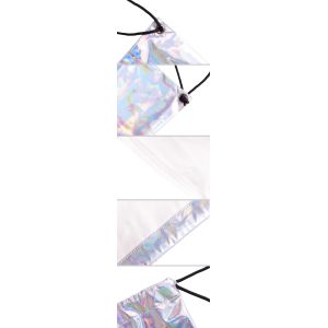 Custom PU Leather Drawstring Bags Headset Waterproof Storage String Bag