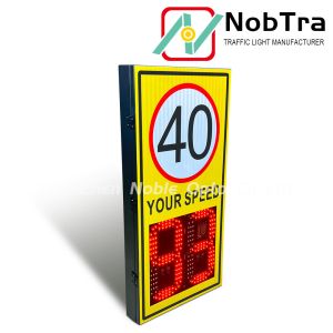 Solar Powered LED Speed Sign with Integrated Radar Detector