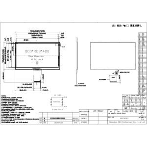Polcd 7 Inch Tft Module 800X480 High Brightness IPS Screen RGB Interface