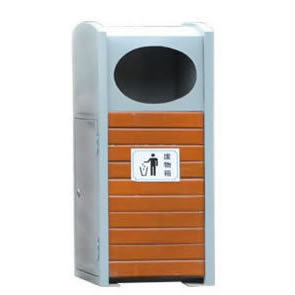 2 Compartments Recycle Trash Can Recycled Plastic Trash Cans