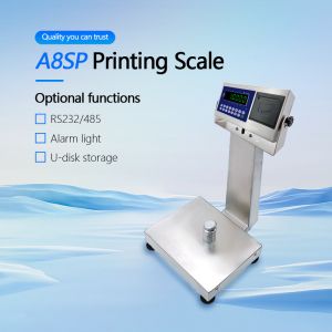 30kg Maximum Range LED Display Stainless Steel Waterproof Printing Platform
