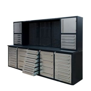 Cheap Functional Stainless Steel Workbench for Workshop Tool Storage and Heavy Duty Drawers for sale