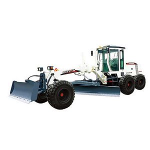 Cheap Diesel Engine Motor Grader Machine , Safe 215HP Rated Power Compact Road Grader for sale