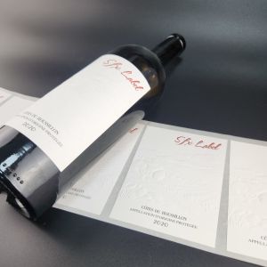 Custom Vinyl Stickers Stamping and Embossing 3D Wine Bottle Labels – Premium