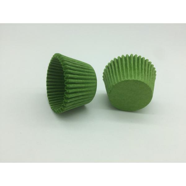 Spinach Color Green Cupcake Wrappers , Disposable Cupcake Baking Cups Muffin Cupcake Liners