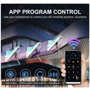 Splice 62cm LED Fan for Brightness 1800 3D Hologram Display Cloud Control