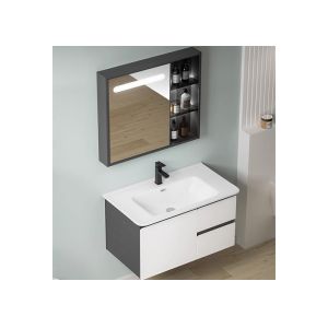 T&F Bathroom Vanity Units , Space Saving Vanity Cabinet With Mirror