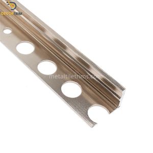 Polished Chrome Corner Trim Matte Aluminium Tile Trim Transition Strip